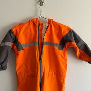 Orange and Gray Kids Oaki rainsuit